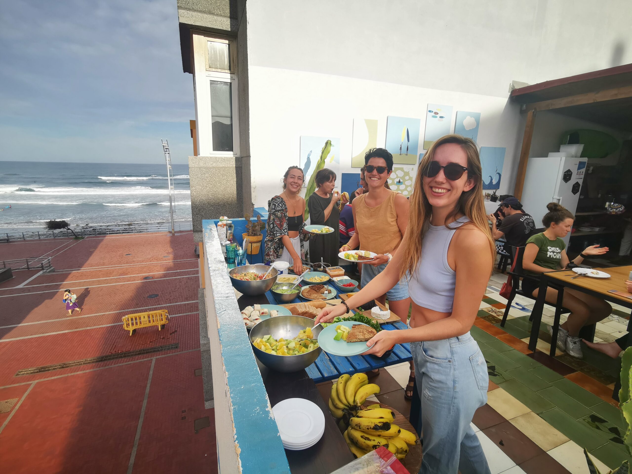 Family Dinner at Ventana Azul Hostel
